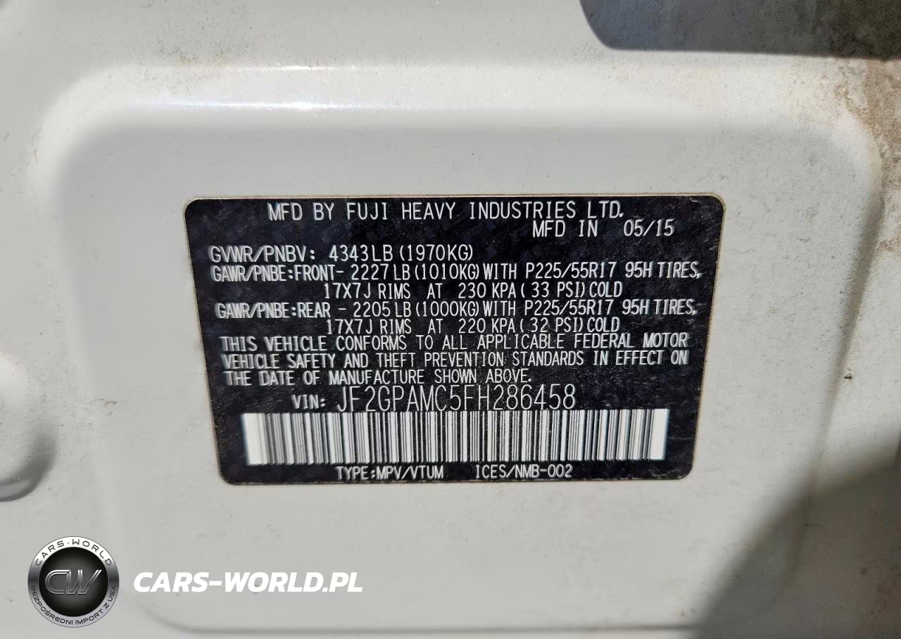 2015 Subaru Xv Crosstrek 2.0 Limited VIN:JF2GPAMC5FH286458 - 13