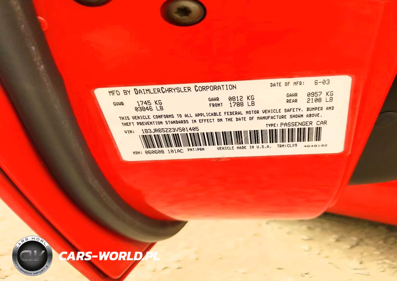 2003 Dodge Viper Srt-10 VIN:1B3JR65Z23V501405 - 12
