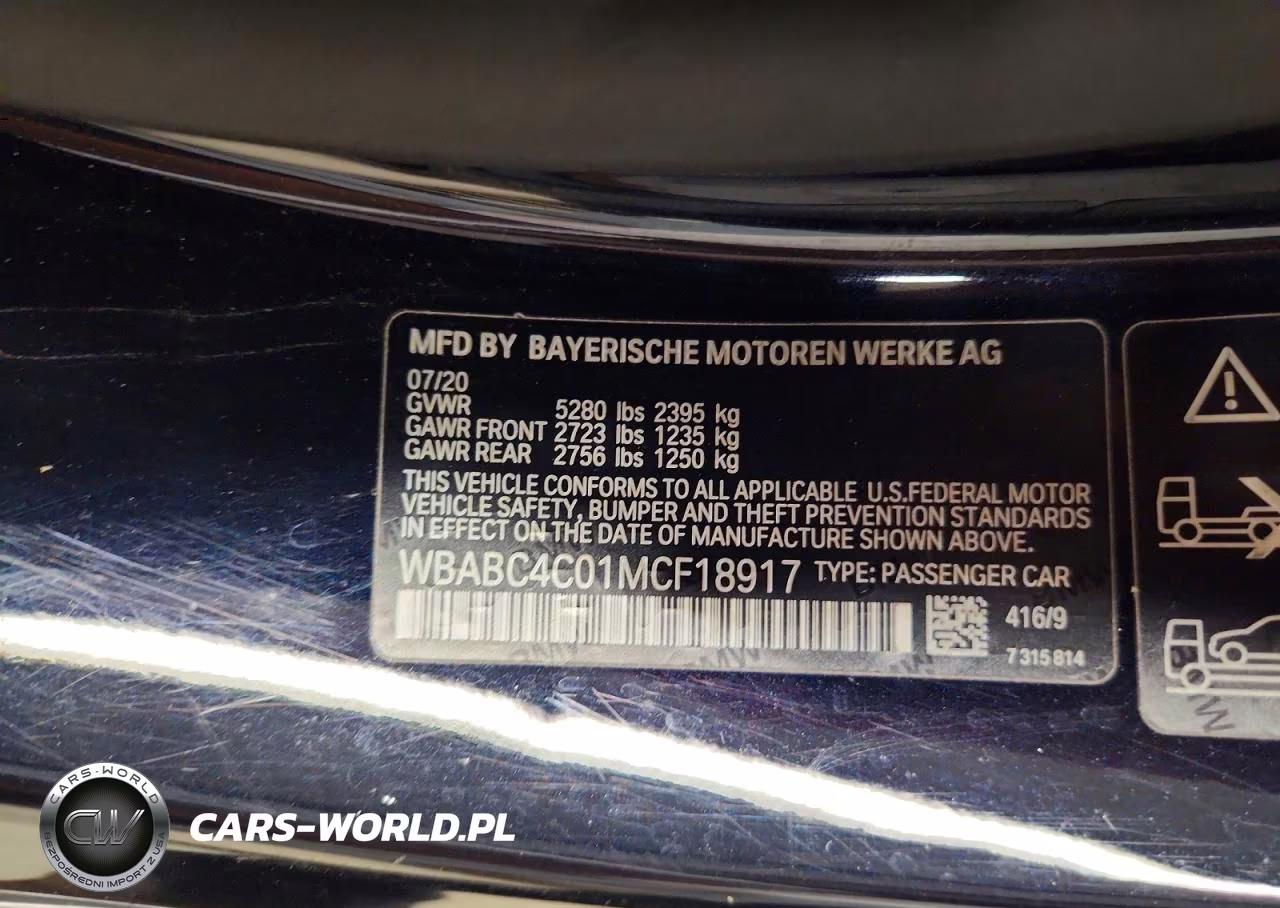 2021 BMW M850Xi VIN:WBABC4C01MCF18917 - 12