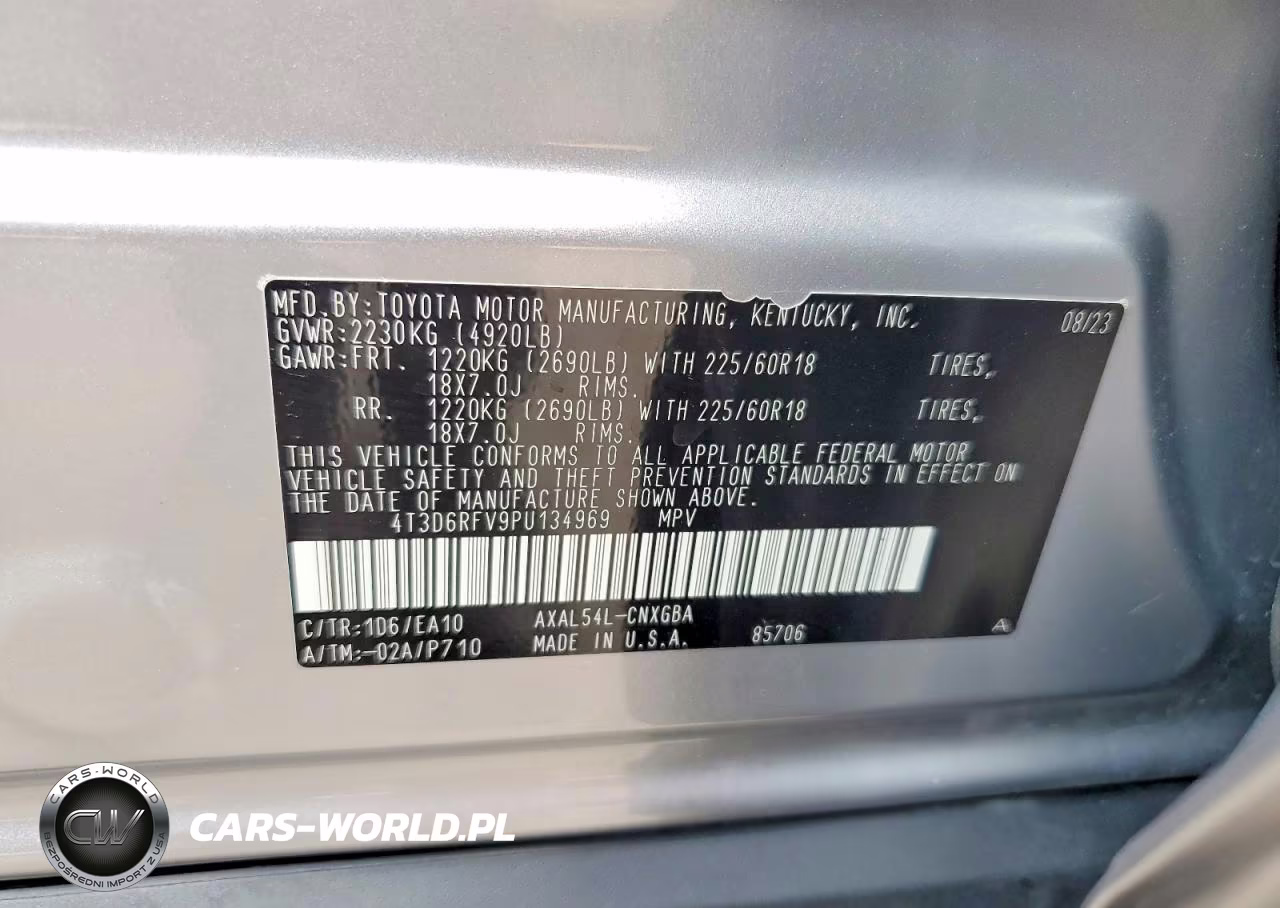 2023 Toyota Rav4 Limited VIN:4T3D6RFV9PU134969 - 13