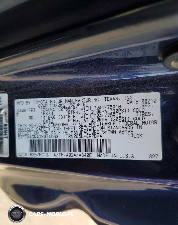 2013 Toyota Tacoma Prerunner Access Cab VIN:5TFTX4GN4DX014563 - 12