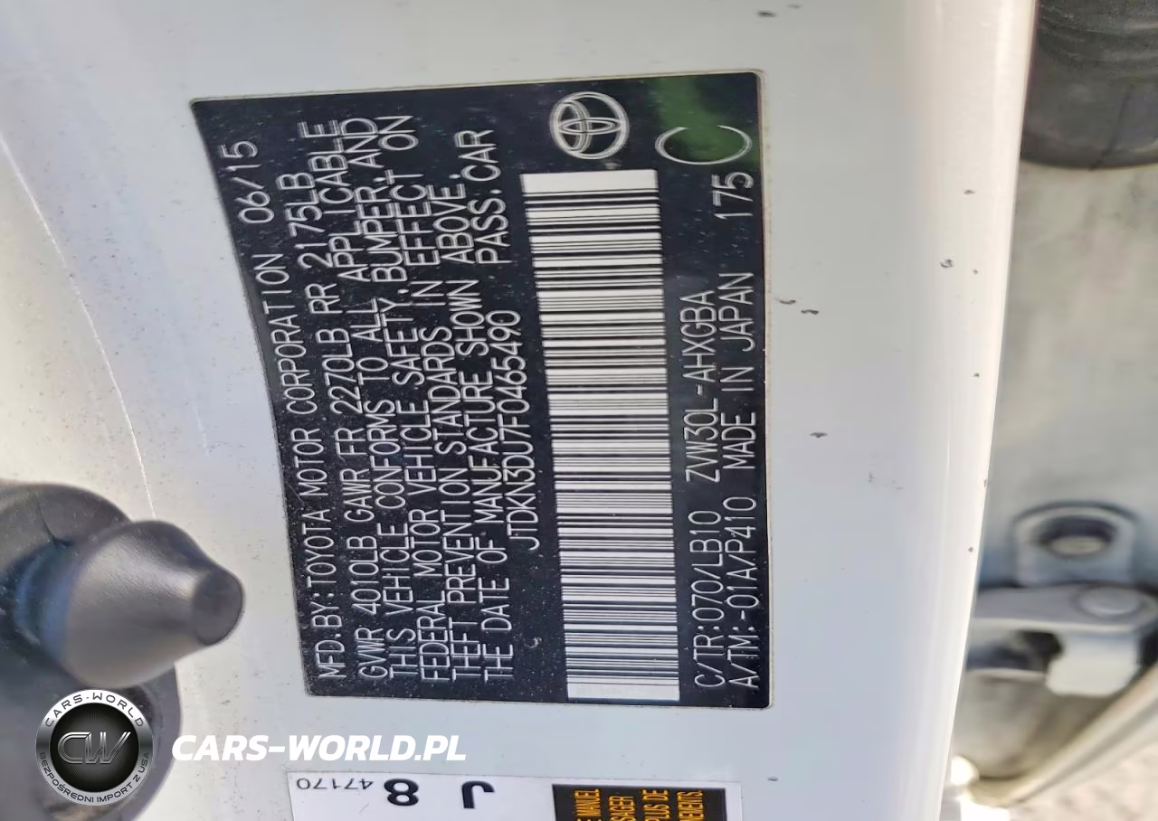2015 Toyota Prius Four VIN:JTDKN3DU7F0465490 - 13
