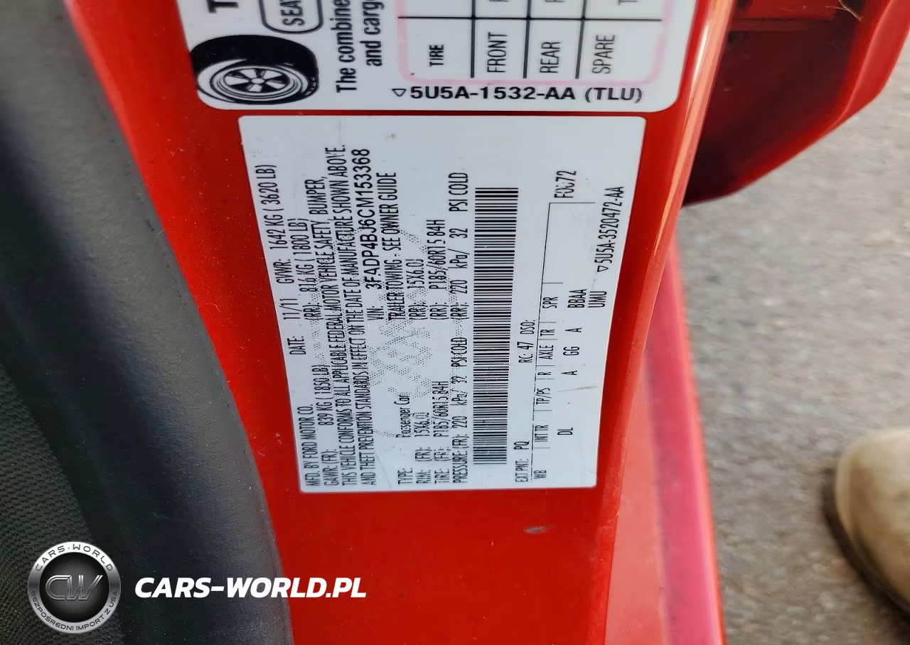 2012 Ford Fiesta Se VIN:3FADP4BJ6CM153368 - 13