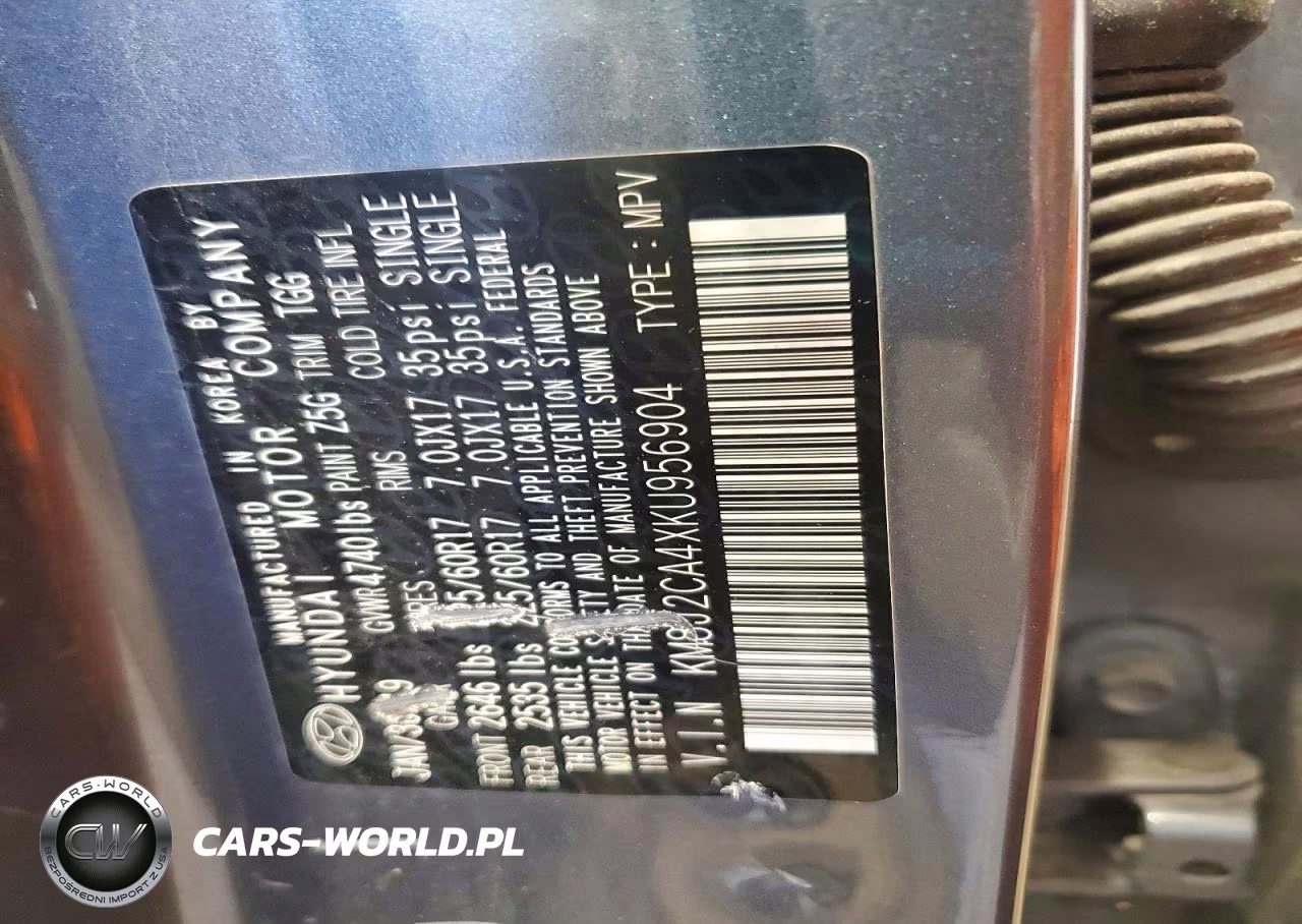 2019 Hyundai Tucson Se VIN:KM8J2CA4XKU956904 - 13