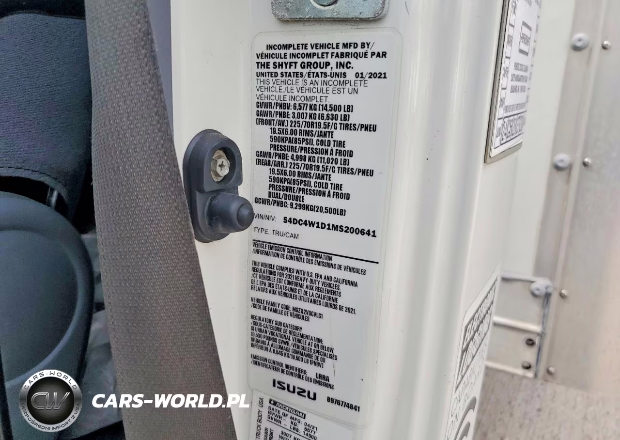 2021 Isuzu Npr Hd Box Truck VIN:54DC4W1D1MS200641 - 12