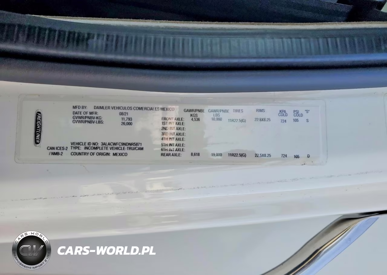 2022 Freightliner Business Class M2 Box Truck VIN:3ALACWFC9NDNR5871 - 12