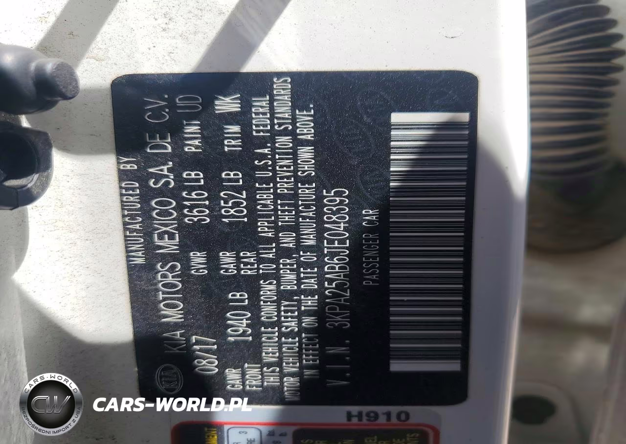2018 Kia Rio 5-Door S VIN:3KPA25AB6JE048395 - 12