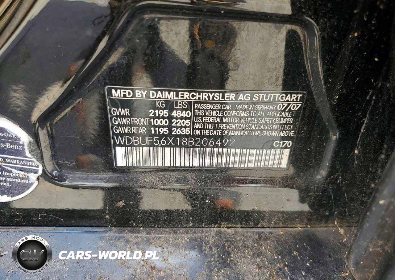2008 Mercedes-Benz E 350 VIN:WDBUF56X18B206492 - 12