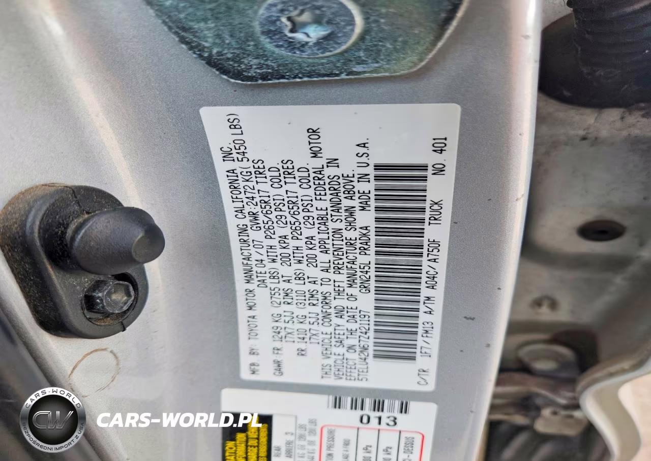 2007 Toyota Tacoma Double Cab VIN:5TELU42N67Z421197 - 12