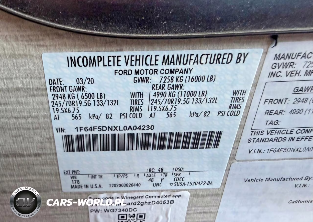 2021 Ford F53 VIN:1F64F5DNXL0A04230 - 10
