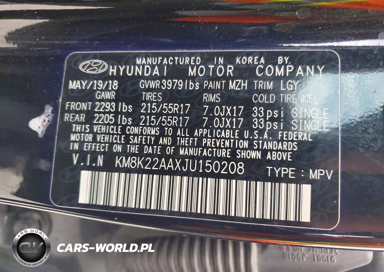 2018 Hyundai Kona Sel VIN:KM8K22AAXJU150208 - 13