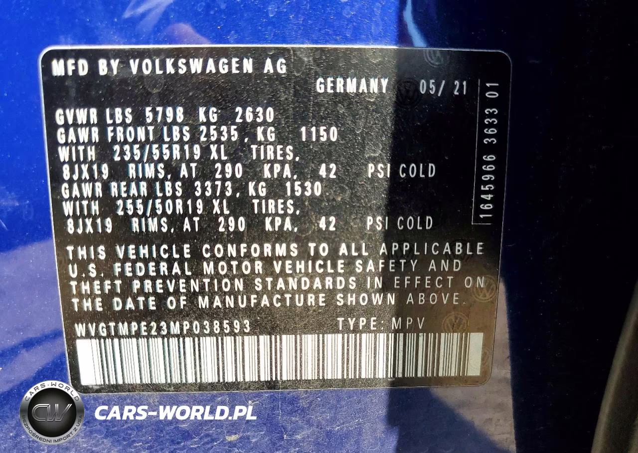 2021 Volkswagen Id.4 Pro S VIN:WVGTMPE23MP038593 - 13