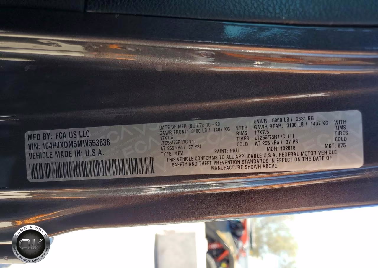 2021 Jeep Wrangler Unlimited Sport VIN:1C4HJXDM5MW553638 - 12