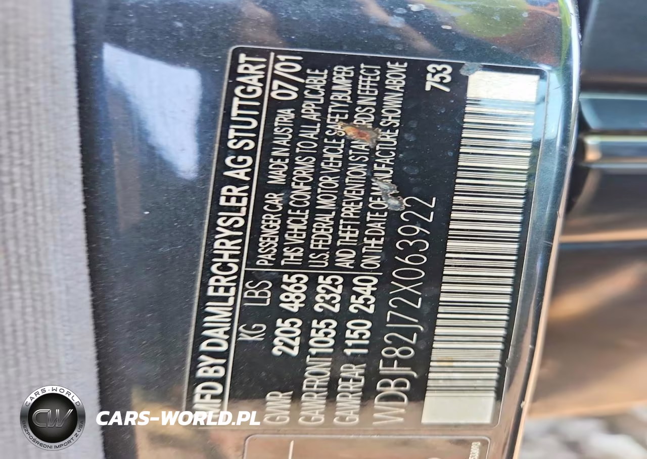 2002 Mercedes-Benz E 320 4Matic VIN:WDBJF82J72X063922 - 12