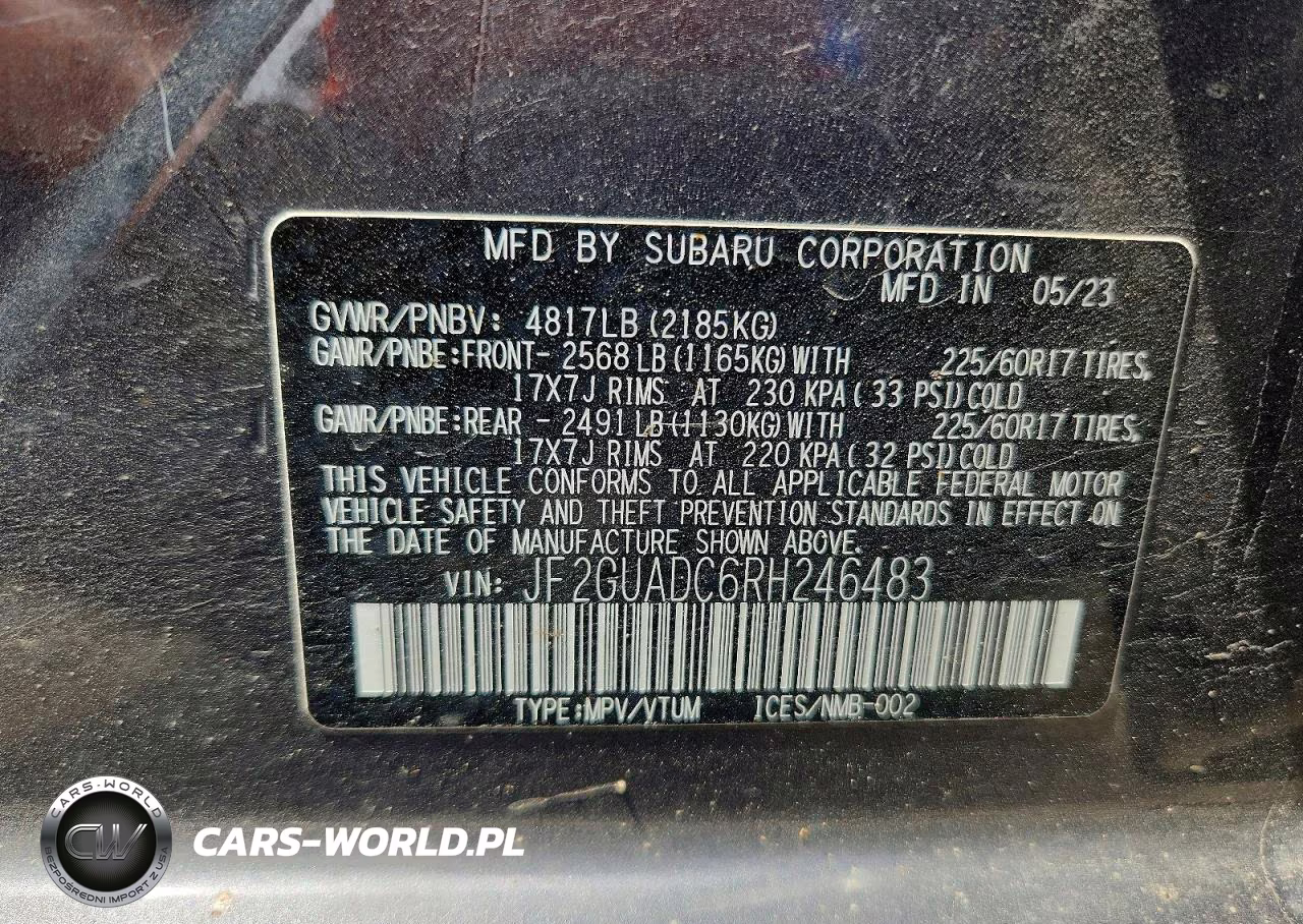 2024 Subaru Crosstrek Premium VIN:JF2GUADC6RH246483 - 13