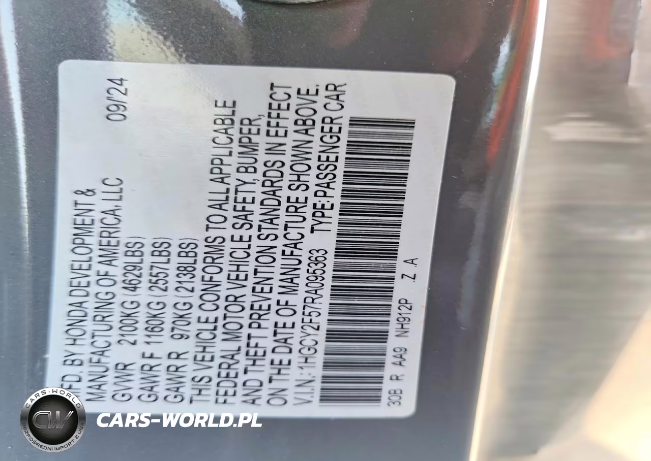 2024 Honda Accord Hybrid Sport VIN:1HGCY2F57RA095363 - 12