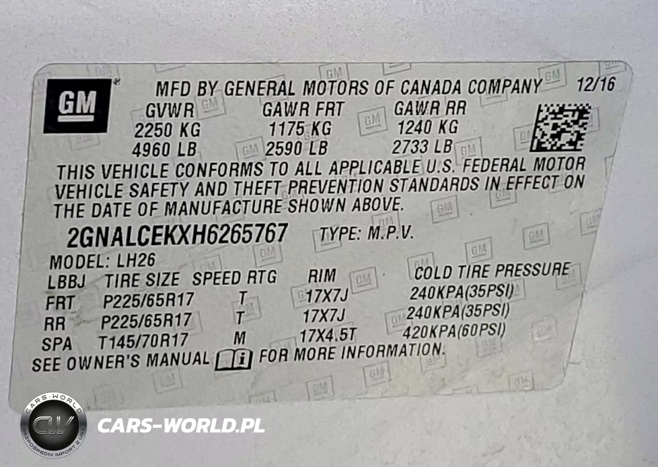 2017 Chevrolet Equinox Lt VIN:2GNALCEKXH6265767 - 13