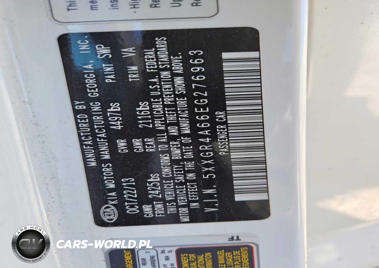 2014 Kia Optima Sx VIN:5XXGR4A66EG276963 - 14