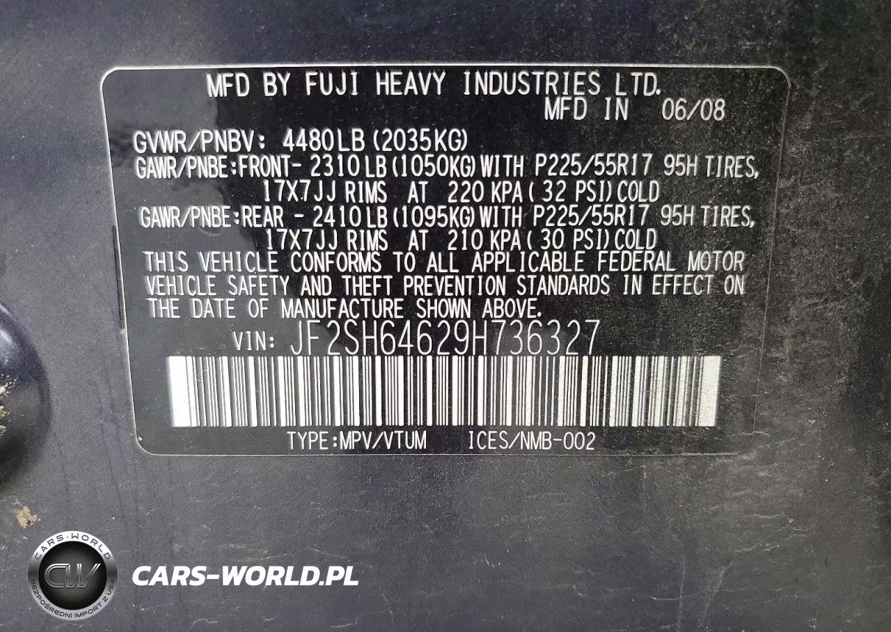 2009 Subaru Forester 2.5X Limited VIN:JF2SH64629H736327 - 23