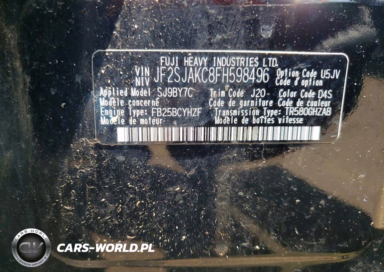 2015 Subaru Forester 2.5I Limited VIN:JF2SJAKC8FH598496 - 12