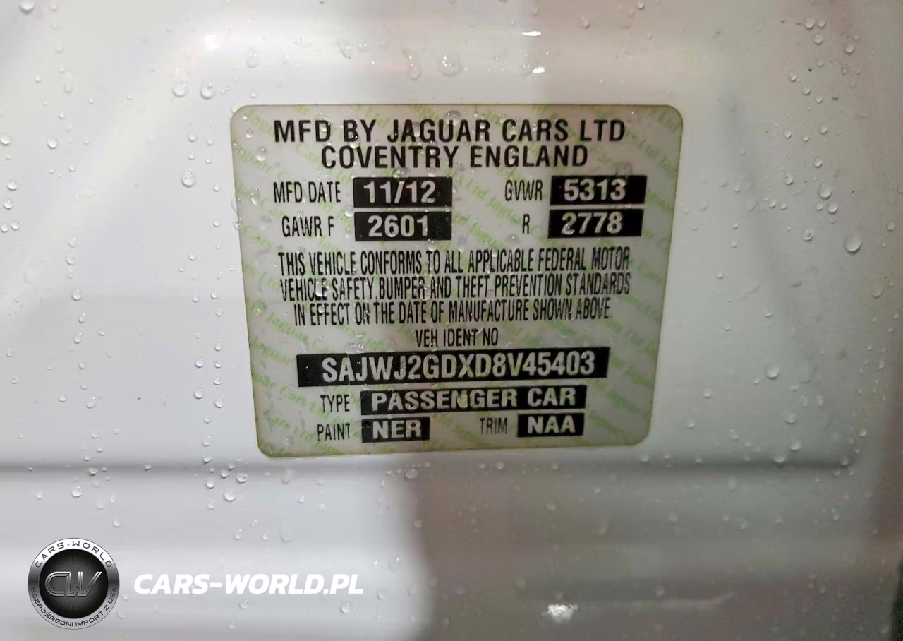 2013 Jaguar Xjl Portfolio VIN:SAJWJ2GDXD8V45403 - 12