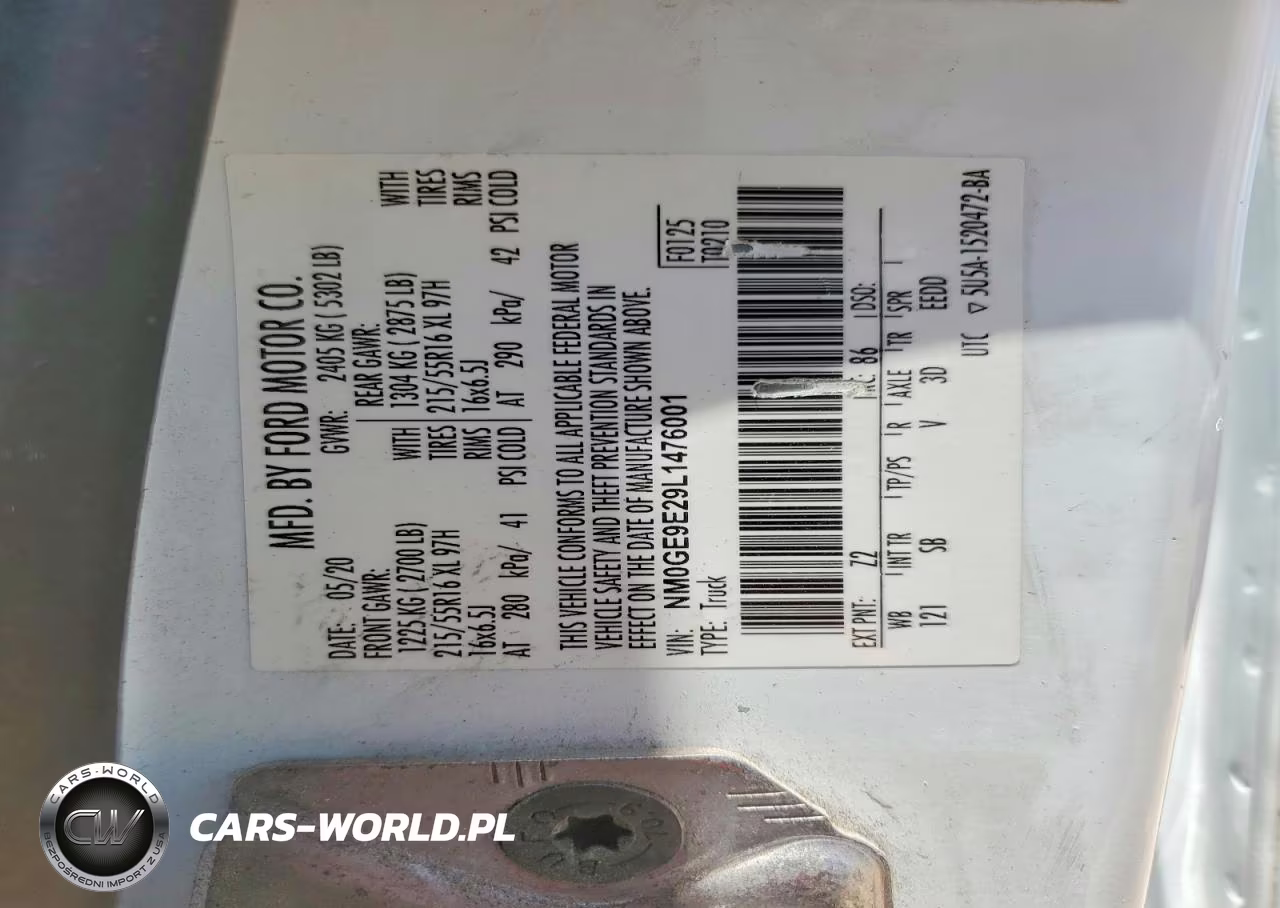 2020 Ford Transit Connect Xl VIN:NM0GE9E29L1476001 - 13