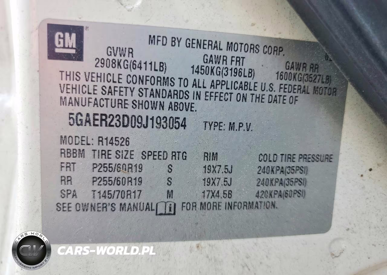2009 Buick Enclave Cxl VIN:5GAER23D09J193054 - 13