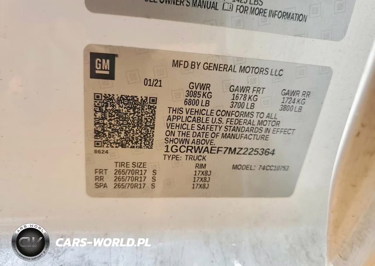 2021 Chevrolet Silverado C1500 VIN:1GCRWAEF7MZ225364 - 12