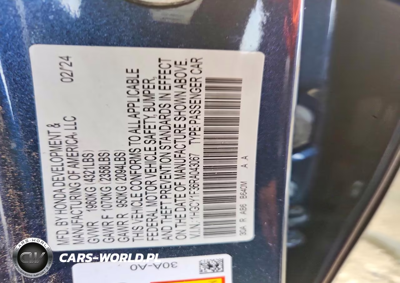 2024 Honda Accord Ex VIN:1HGCY1F36RA043067 - 13