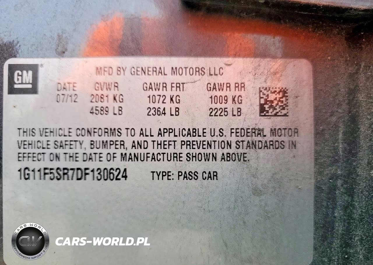 2013 Chevrolet Malibu 2Lt VIN:1G11F5SR7DF130624 - 12