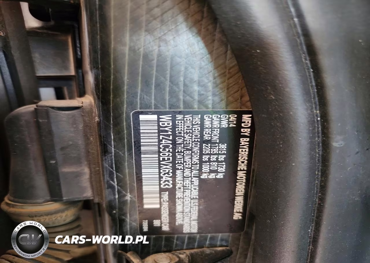 2014 BMW I3 Rex VIN:WBY1Z4C56EVX63433 - 12