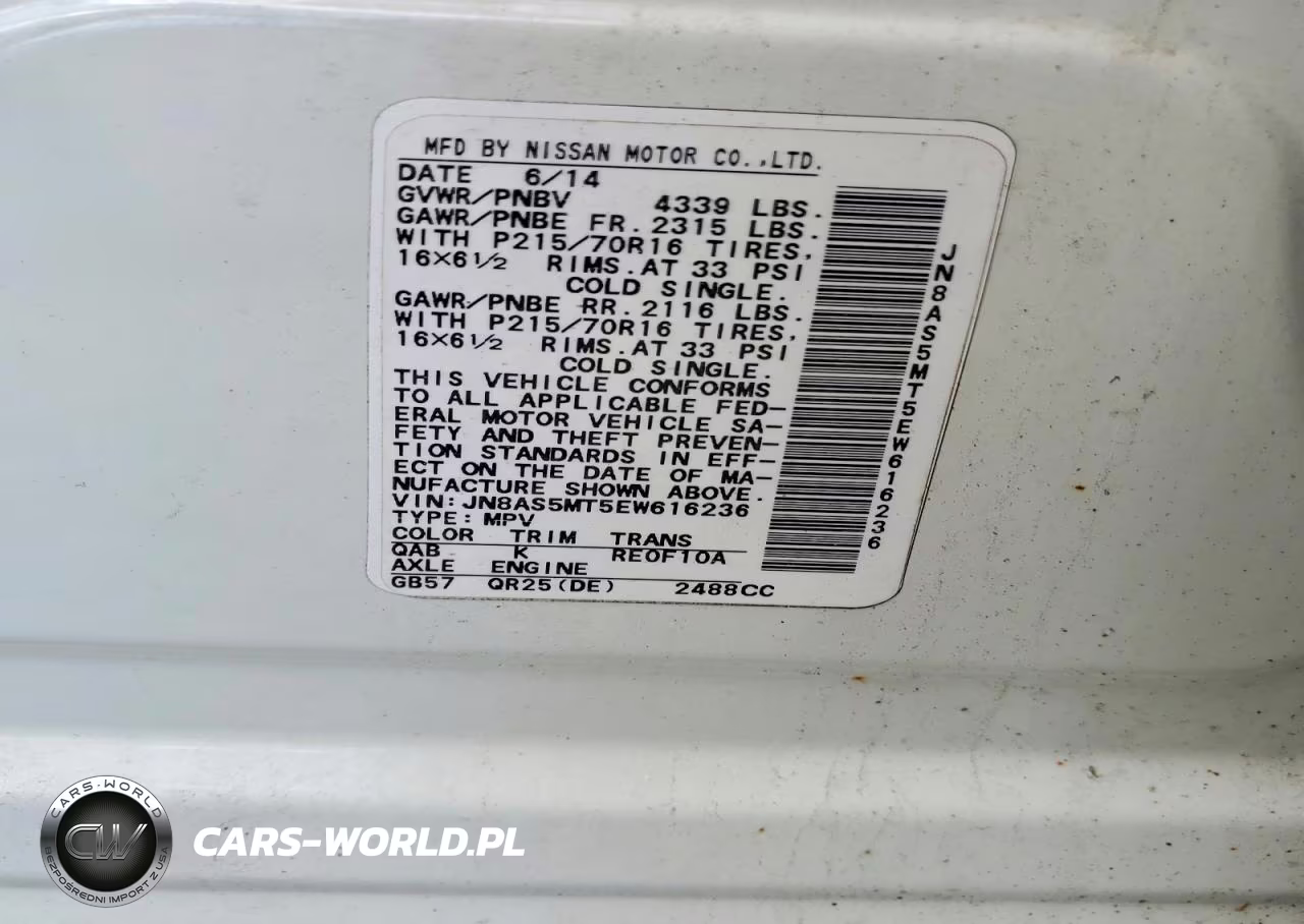 2014 Nissan Rogue Select S VIN:JN8AS5MT5EW616236 - 13