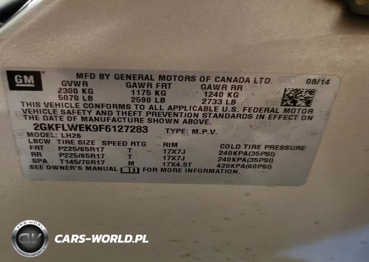 2015 GMC Terrain Sle VIN:2GKFLWEK9F6127283 - 13