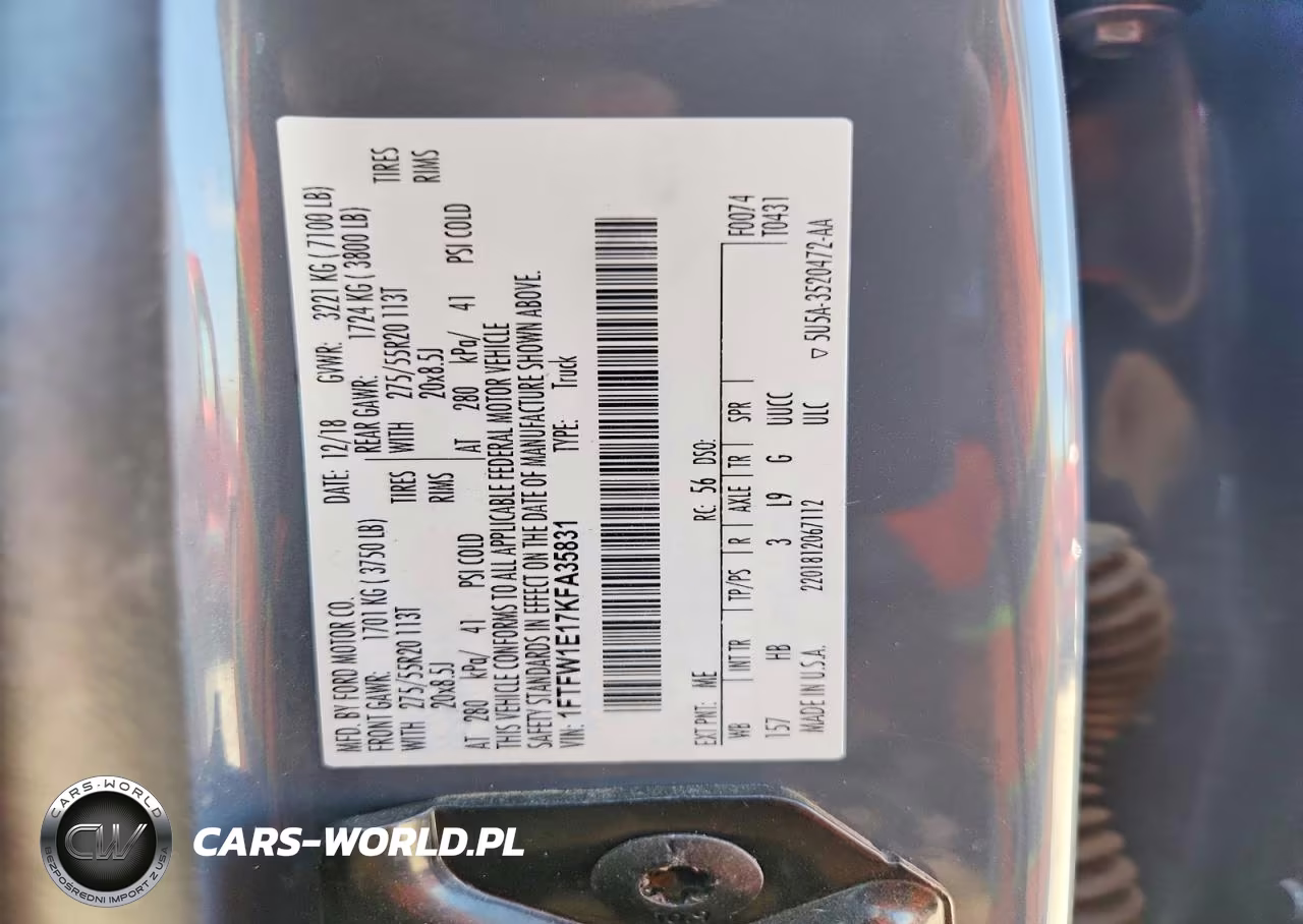 2019 Ford F150 Supercrew VIN:1FTFW1E17KFA35831 - 12