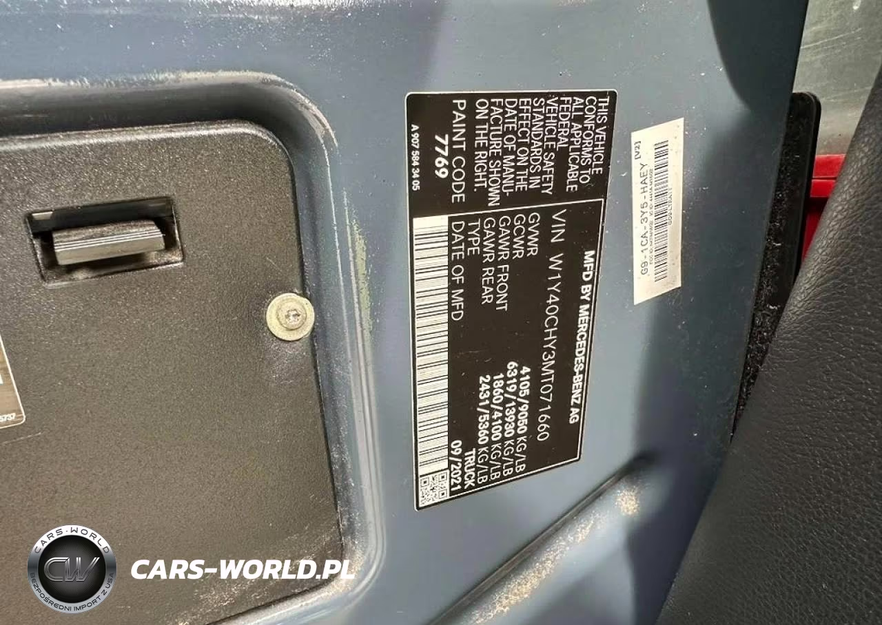 2021 Mercedes-Benz Sprinter 2500 VIN:W1Y40CHY3MT071660 - 10