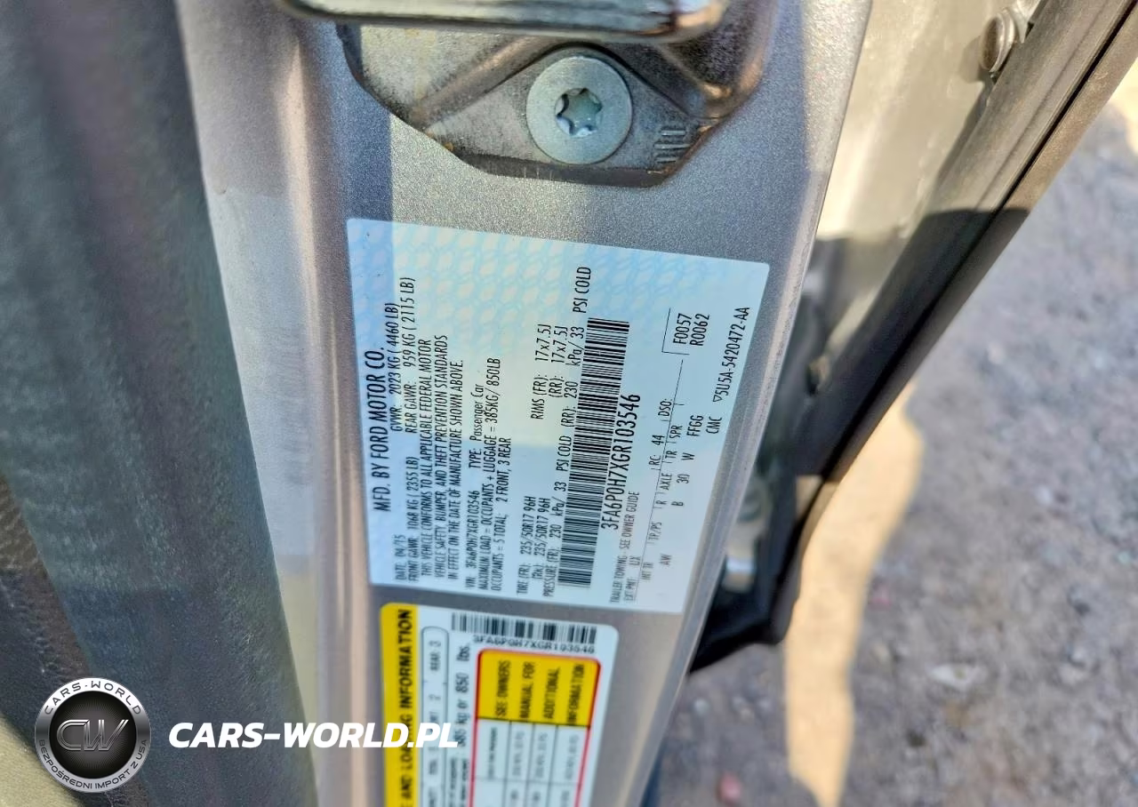 2016 Ford Fusion Se VIN:3FA6P0H7XGR103546 - 12