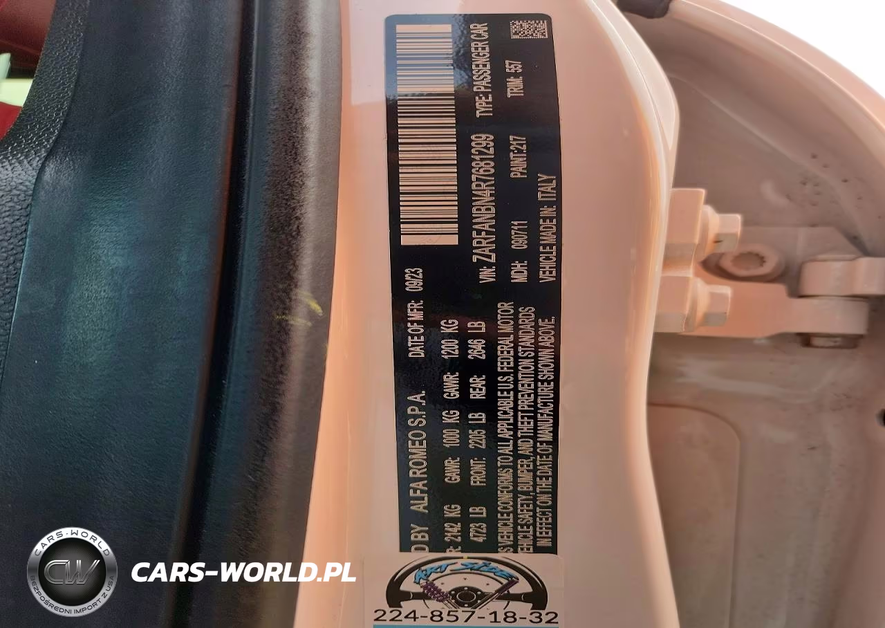 2024 Alfa Romeo Giulia Ti VIN:ZARFANBN4R7681299 - 12