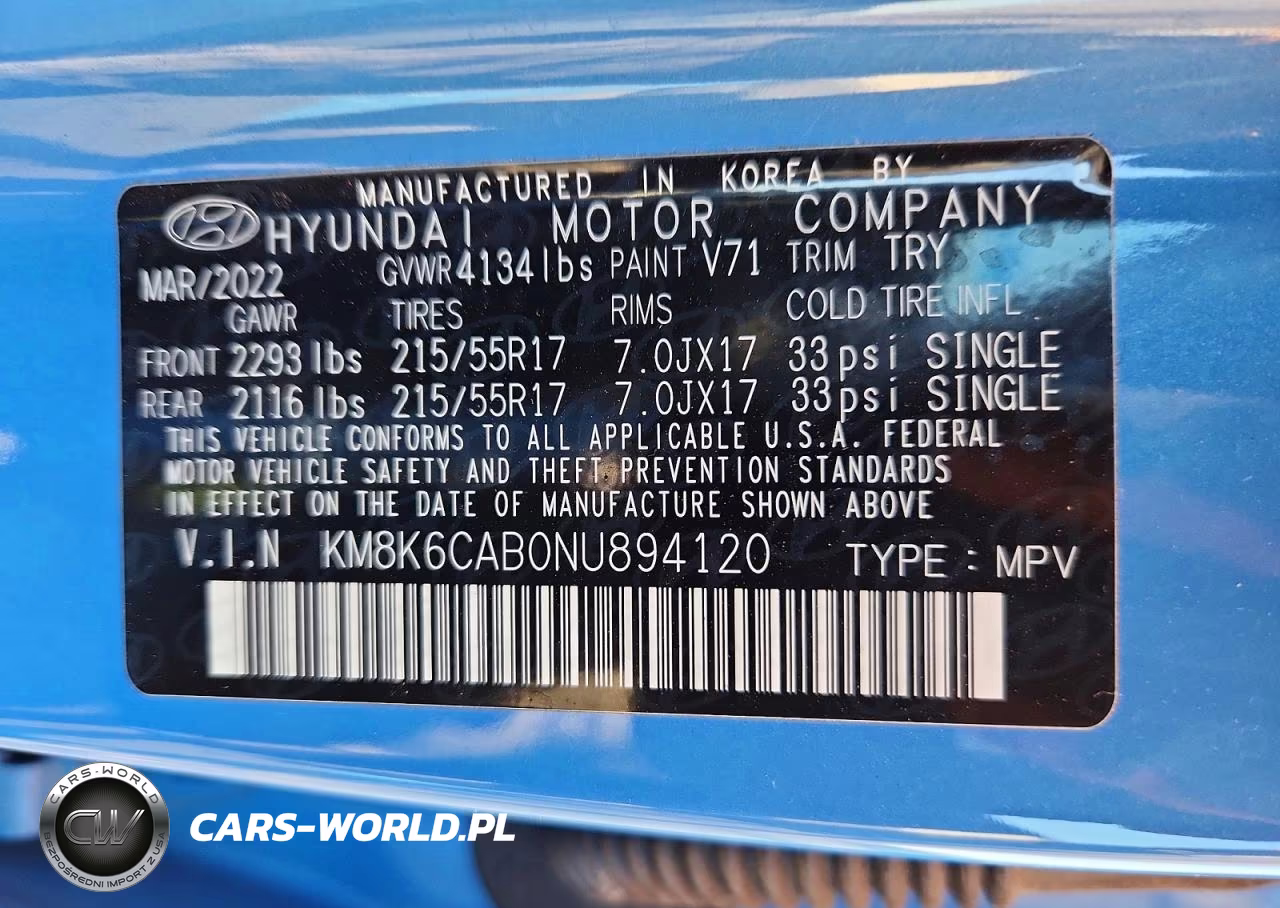 2022 Hyundai Kona Sel VIN:KM8K6CAB0NU894120 - 13