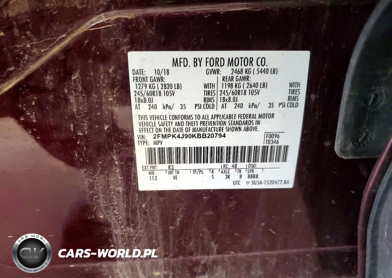 2019 Ford Edge Sel VIN:2FMPK4J90KBB20794 - 14