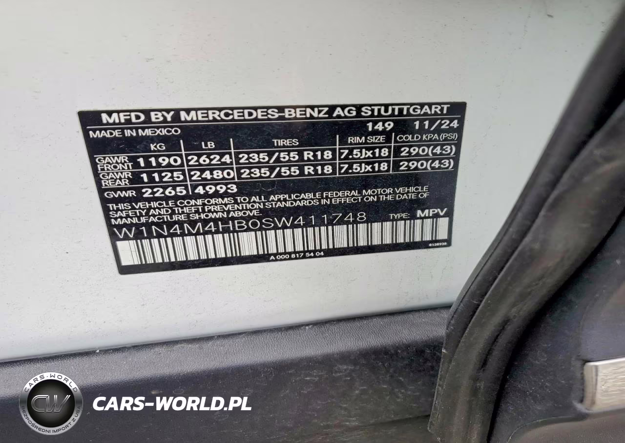 2025 Mercedes-Benz Glb 250 4Matic VIN:W1N4M4HB0SW411748 - 13