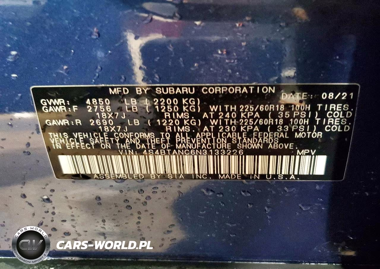 2022 Subaru Outback Limited VIN:4S4BTANC6N3133226 - 14