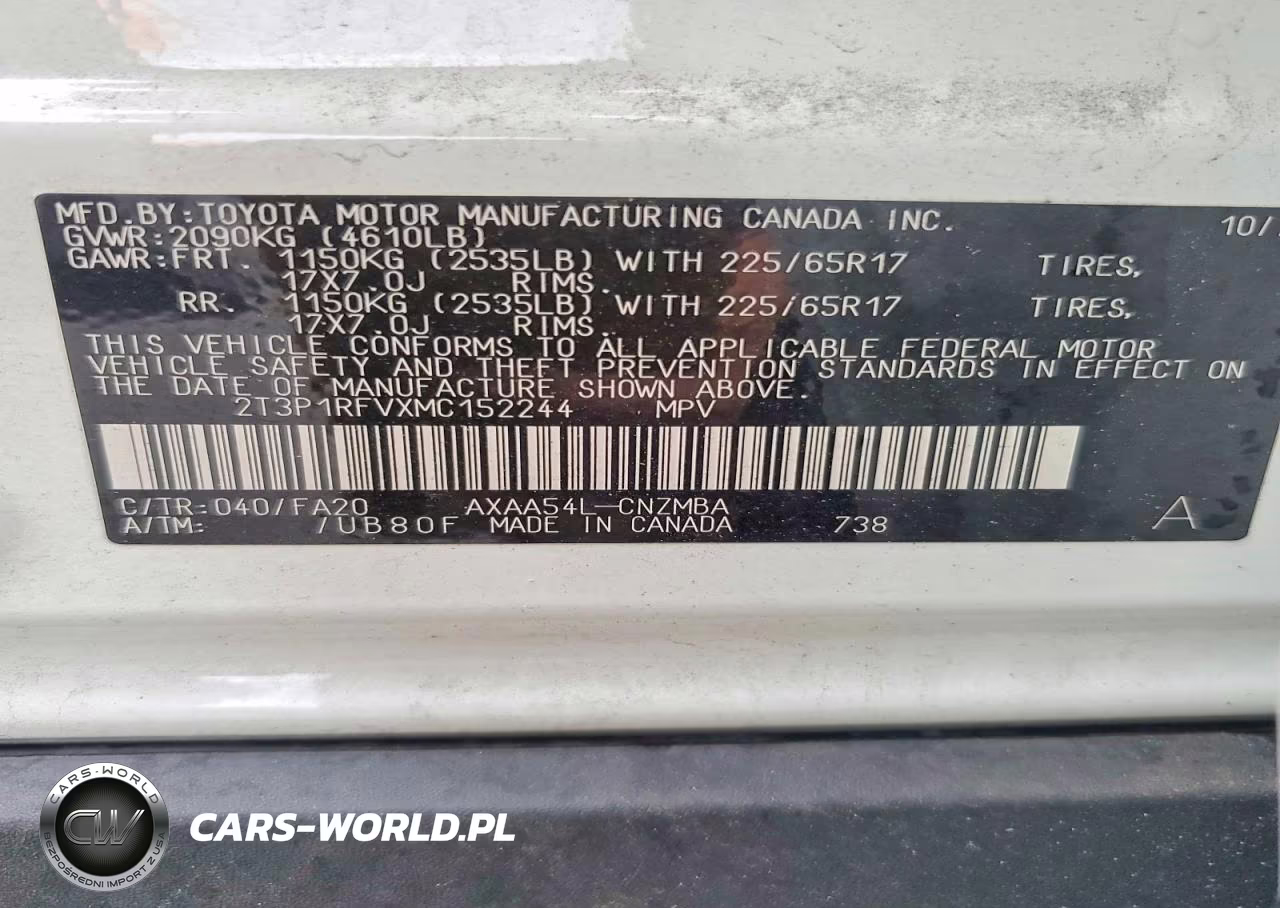 2021 Toyota Rav4 Xle VIN:2T3P1RFVXMC152244 - 13