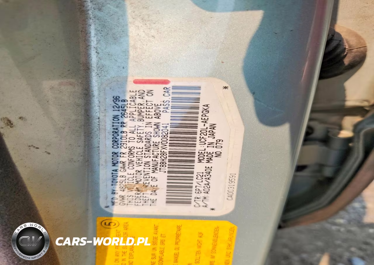 1997 Lexus Ls 400 VIN:JT8BH28FXV0082041 - 12
