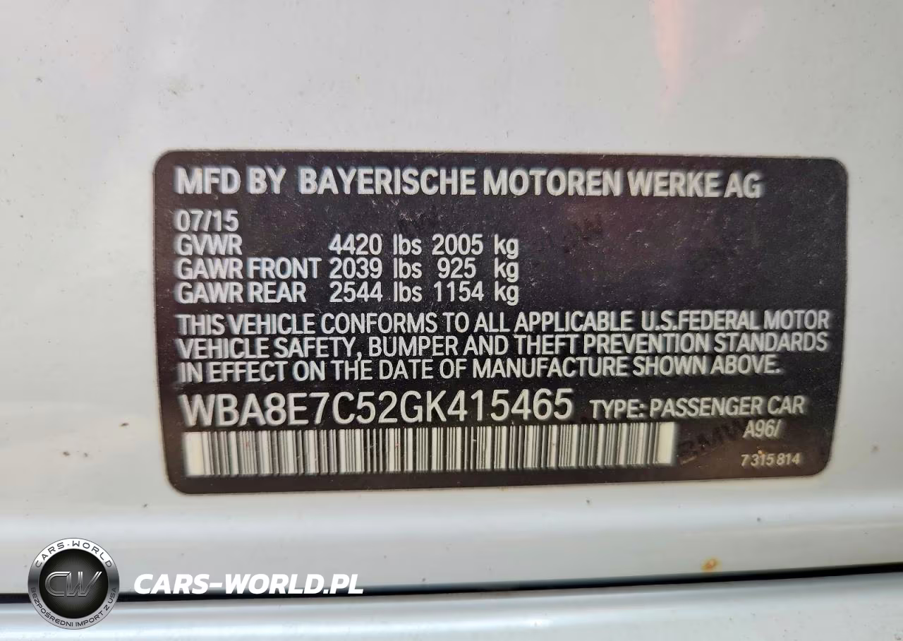 2016 BMW 328 I VIN:WBA8E7C52GK415465 - 13