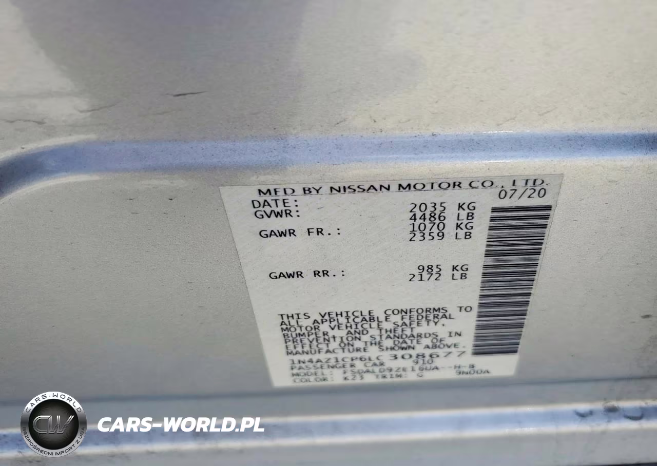 2020 Nissan Leaf Sv VIN:1N4AZ1CP6LC308677 - 12