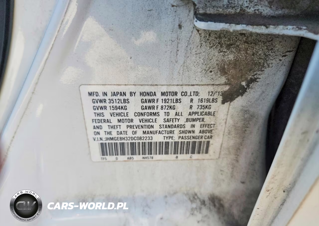 2013 Honda Fit VIN:JHMGE8H32DC082233 - 13