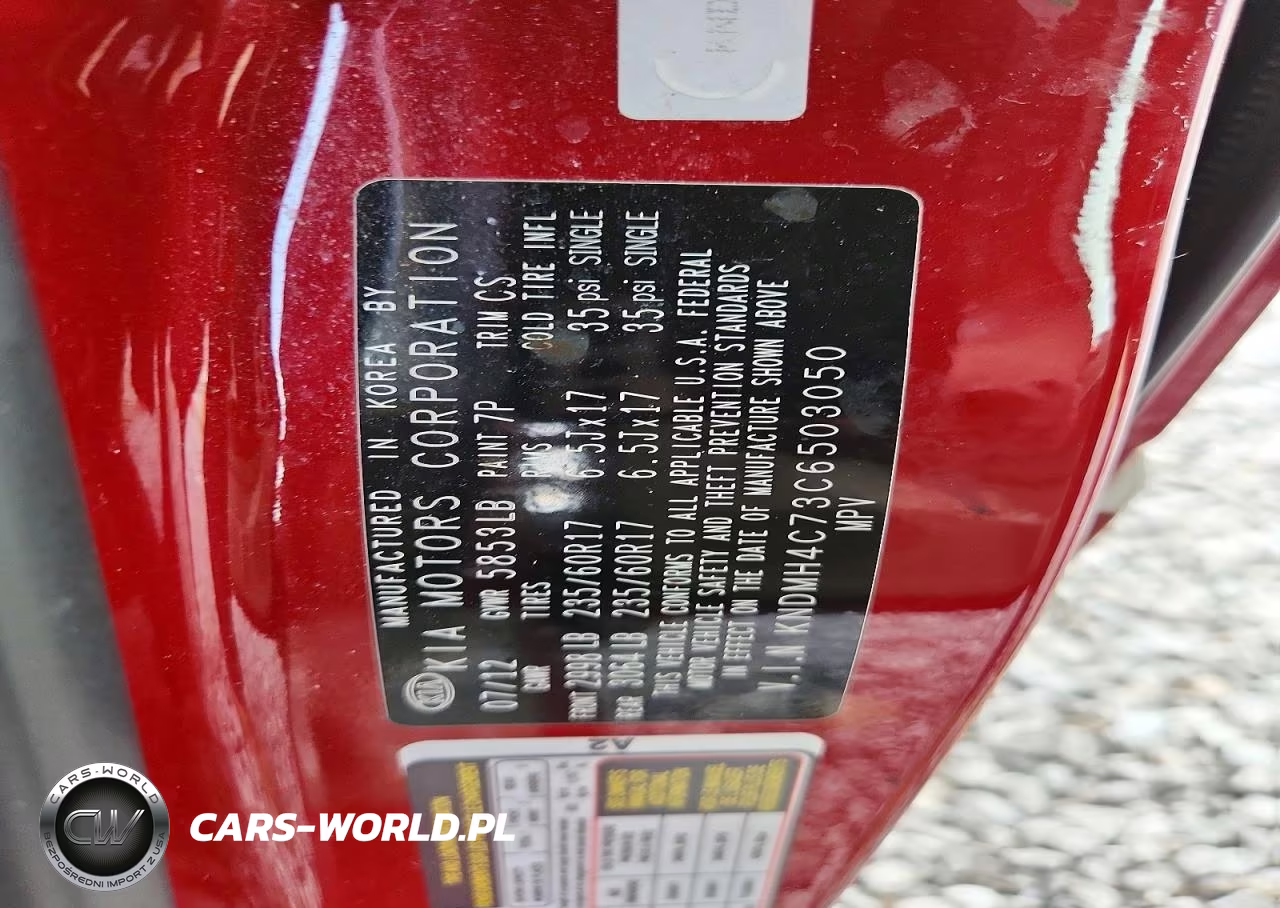 2012 Kia Sedona Ex VIN:KNDMH4C73C6503050 - 13