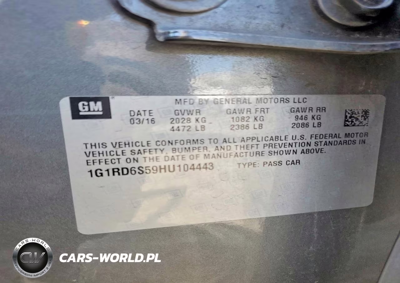 2017 Chevrolet Volt Premier VIN:1G1RD6S59HU104443 - 12