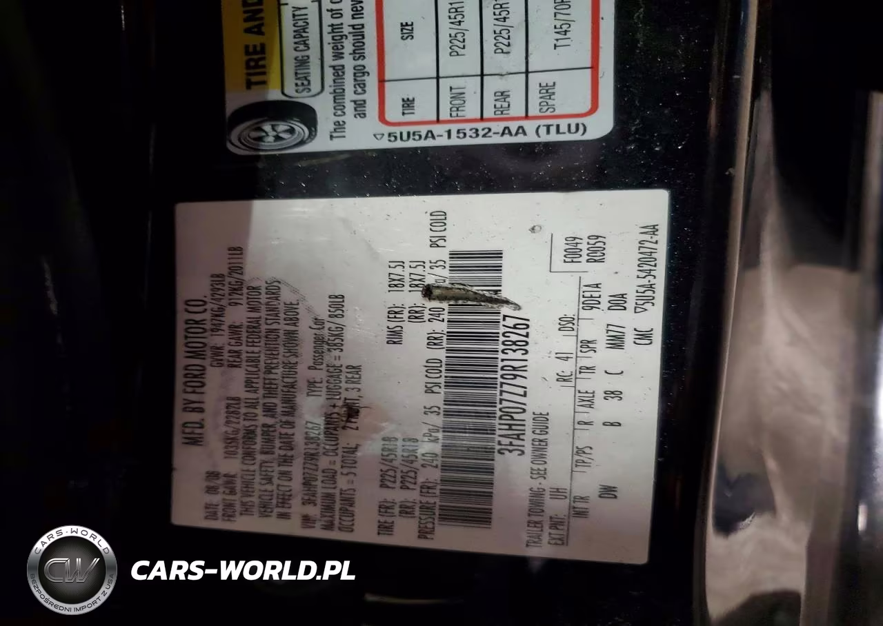 2009 Ford Fusion Se VIN:3FAHP07Z79R138267 - 12