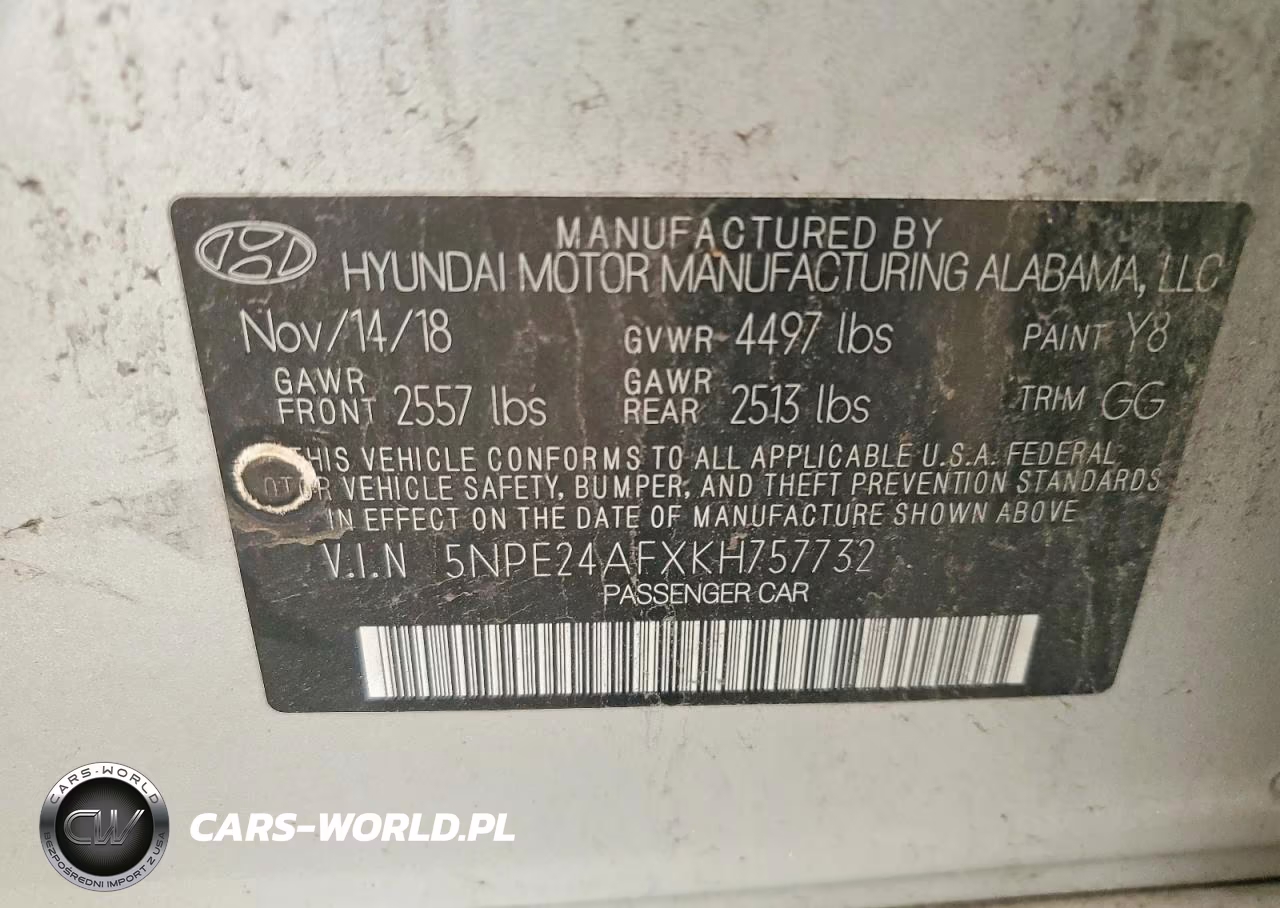 2019 Hyun Sonata Se VIN:5NPE24AFXKH757732 - 12